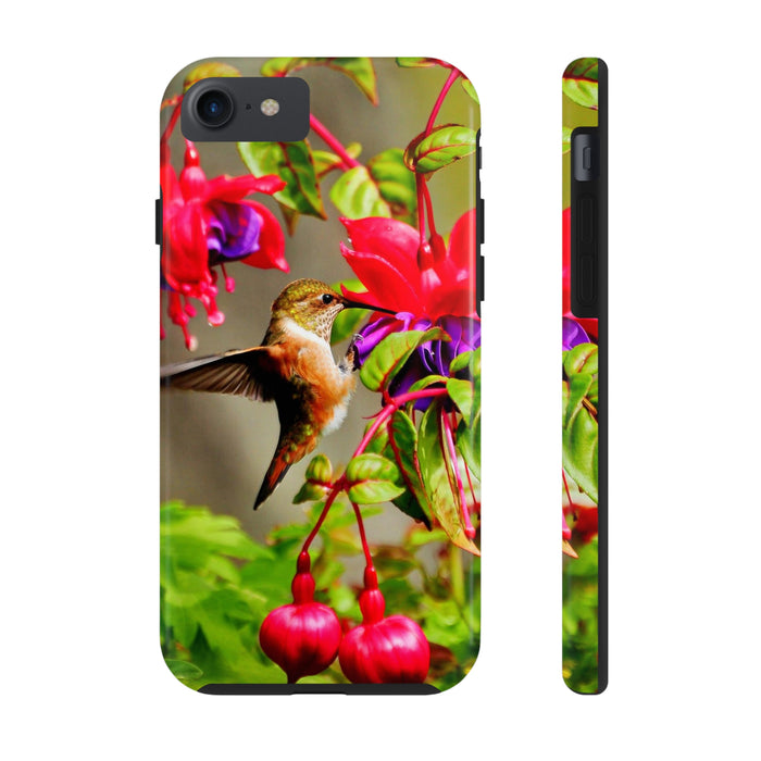 Tough Phone Cases - Nature's Elegance: Rufous Hummingbird