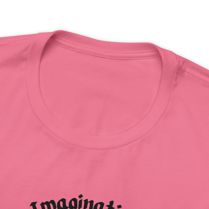 Unisex Jersey Short Sleeve Tee -  Einstein: "Imagination is More Important than Knowldge"