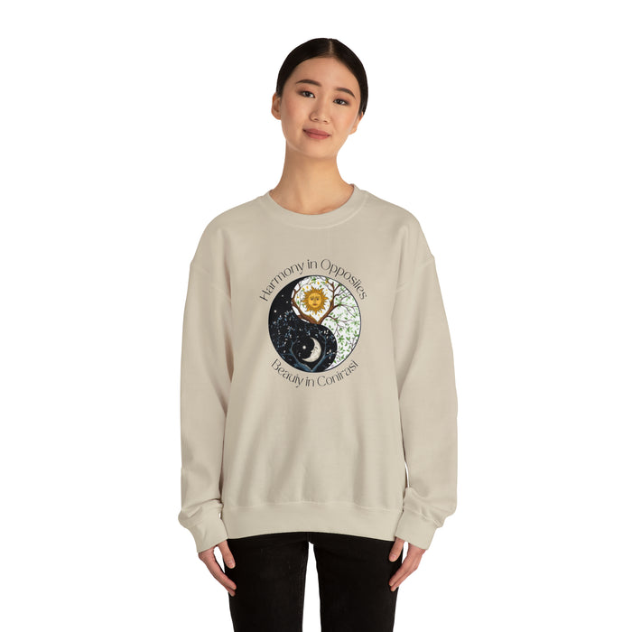 Unisex Heavy Blend™ Crewneck Sweatshirt - "Harmony in Opposites, Beauty in Contrast"