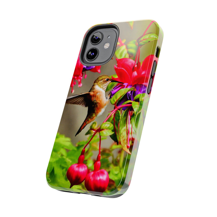 Tough Phone Cases - Nature's Elegance: Rufous Hummingbird