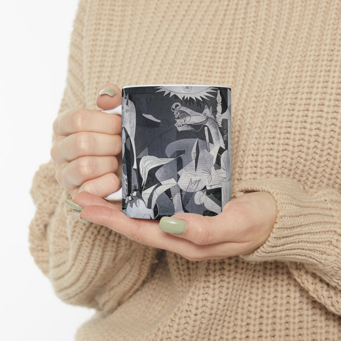 Ceramic Mug 11oz - Picasso's Powerful Reflection: Guernica