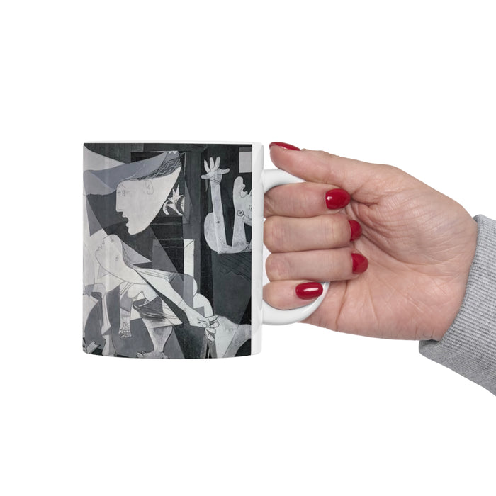 Ceramic Mug 11oz - Picasso's Powerful Reflection: Guernica