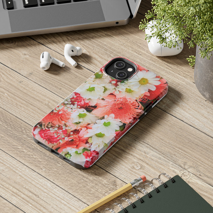 Tough Phone Cases - BlossomGuard: Close-up Floral Elegance
