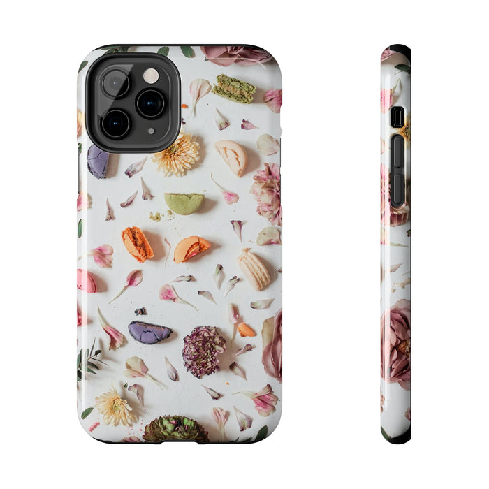 Tough Phone Cases - Blooming Beauty: Delicate Petals in Motion