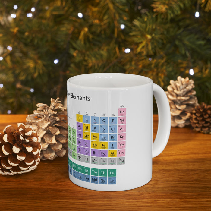 Ceramic Mug 11oz - Elemental Elegance: The Periodic Table of Chemical Elements