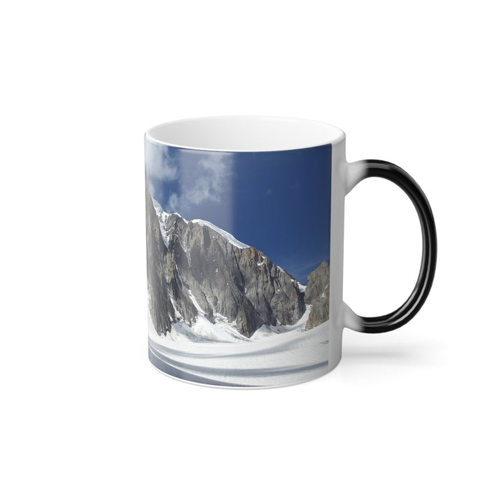 Colour Morphing Mug, 11oz - Snowy Peaks: Rockies Wonderland