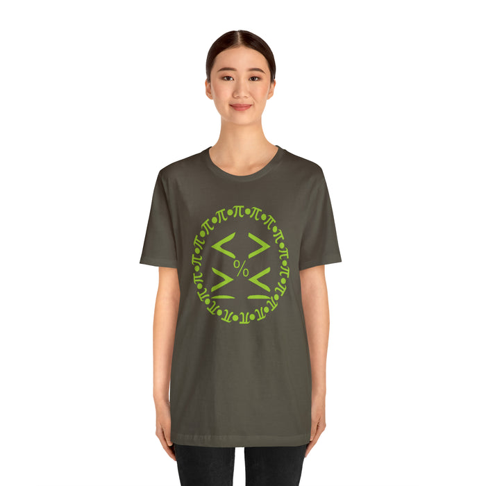 Unisex Jersey Short Sleeve Tee - Pi and Symbols: Mathematical Elegance