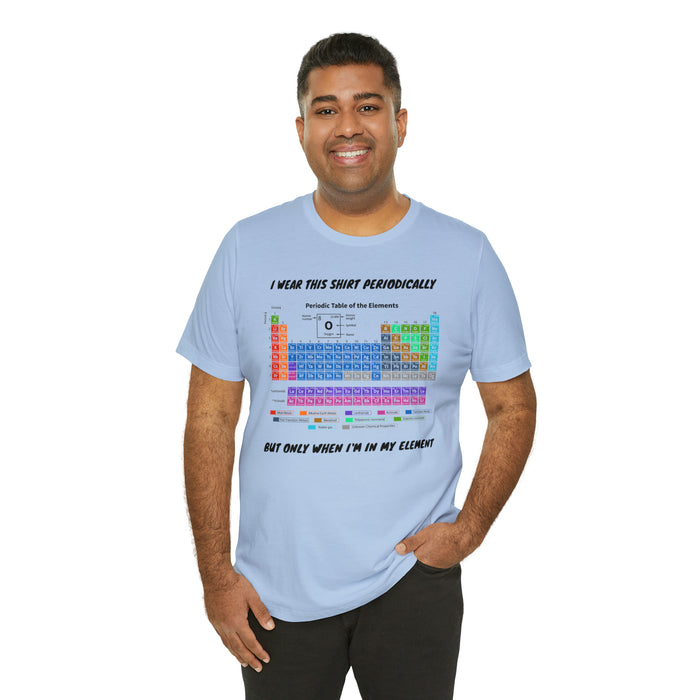 Unisex Jersey Short Sleeve Tee - Elemental Elegance: The Periodic Table of Chemical Elements