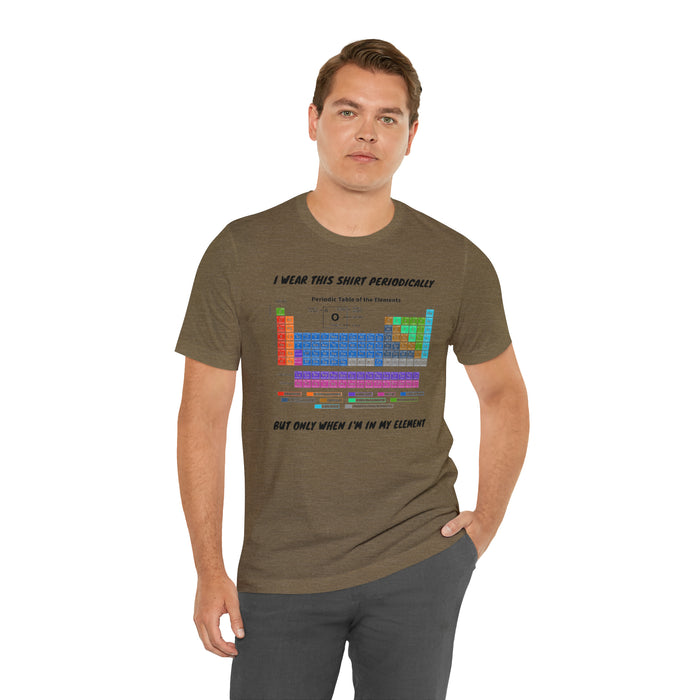 Unisex Jersey Short Sleeve Tee - Elemental Elegance: The Periodic Table of Chemical Elements