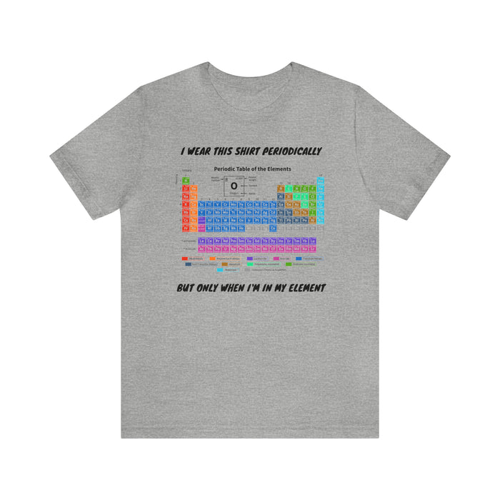 Unisex Jersey Short Sleeve Tee - Elemental Elegance: The Periodic Table of Chemical Elements