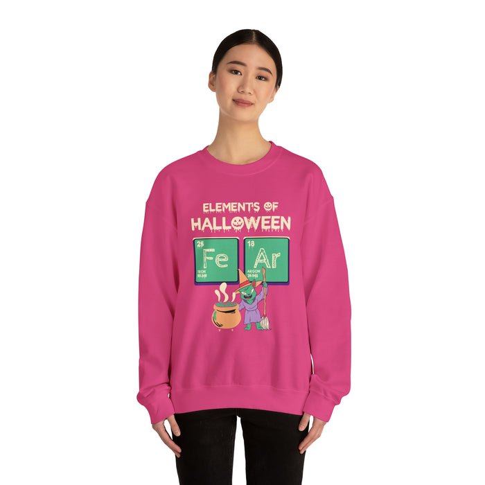 Unisex Heavy Blend™ Crewneck Sweatshirt - Spooky Halloween: Elements of Fear