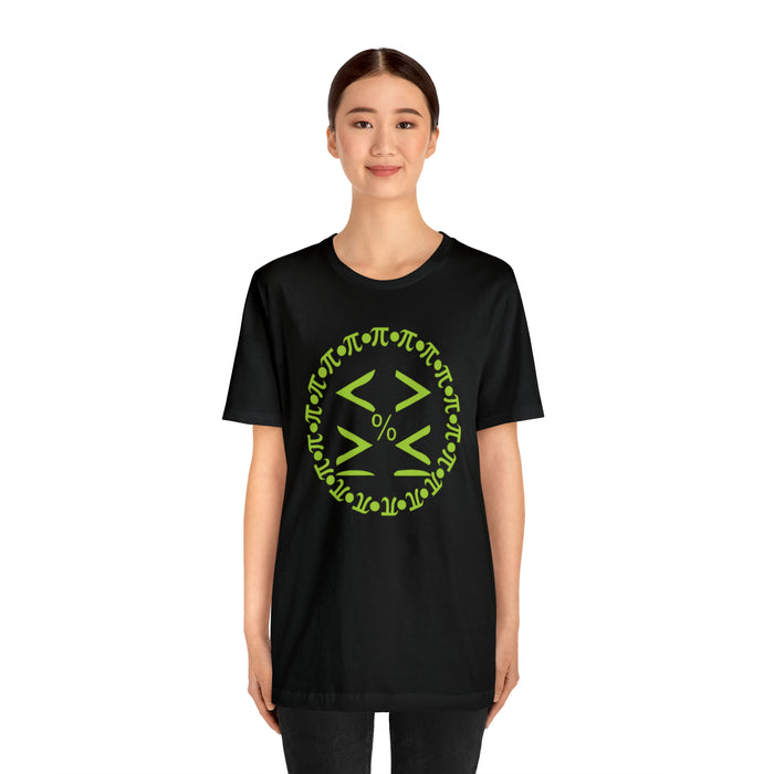 Unisex Jersey Short Sleeve Tee - Pi and Symbols: Mathematical Elegance