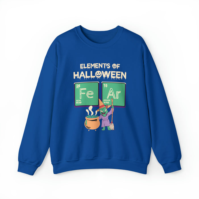 Unisex Heavy Blend™ Crewneck Sweatshirt - Spooky Halloween: Elements of Fear