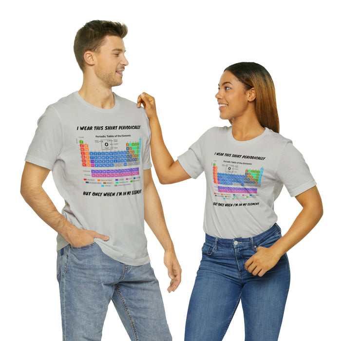 Unisex Jersey Short Sleeve Tee - Elemental Elegance: The Periodic Table of Chemical Elements