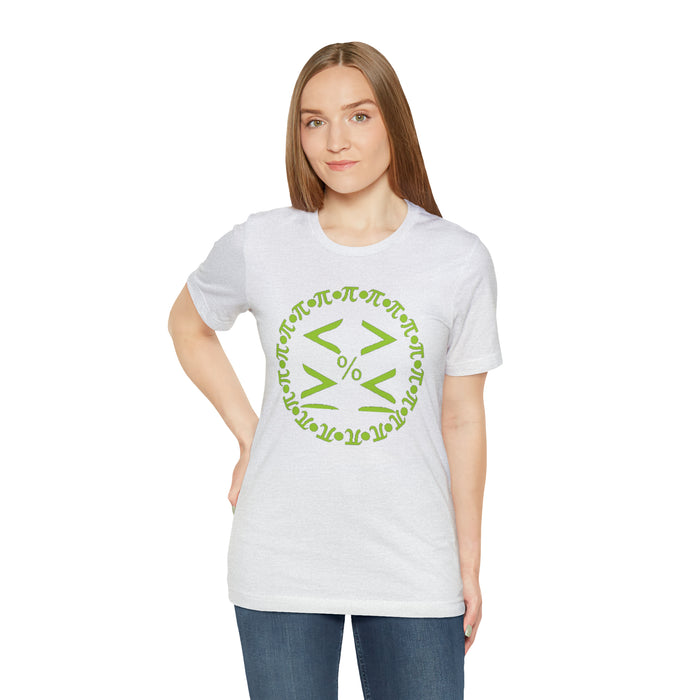 Unisex Jersey Short Sleeve Tee - Pi and Symbols: Mathematical Elegance