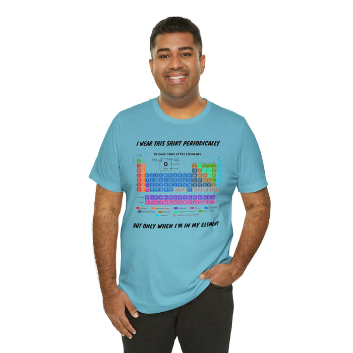 Unisex Jersey Short Sleeve Tee - Elemental Elegance: The Periodic Table of Chemical Elements