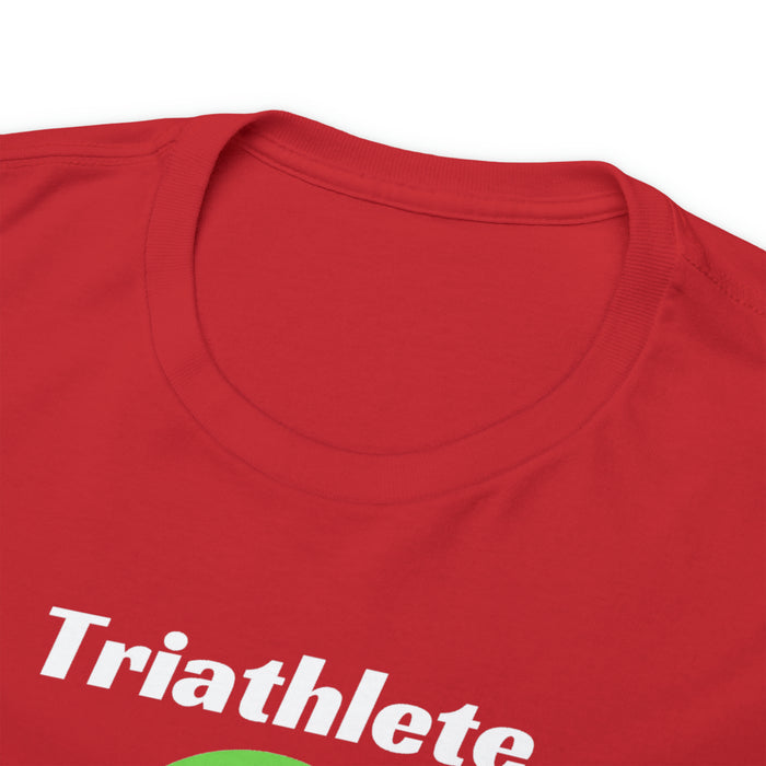 Unisex Heavy Cotton Tee - "Triathlete in Training": Read - Eat - Sleep