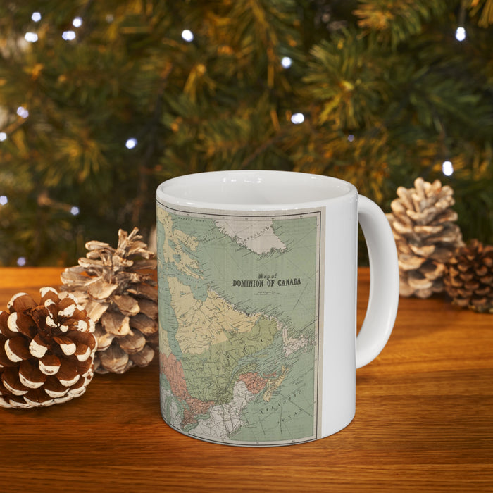 Ceramic Mug 11oz - Canadian Frontier: The Map of Dominion of Canada