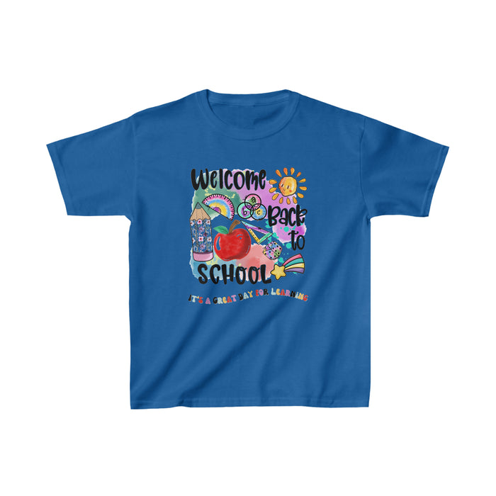 Kid's Heavy Cotton™ Tee - "IT'S A GREAT DAY FOR LEARNING"