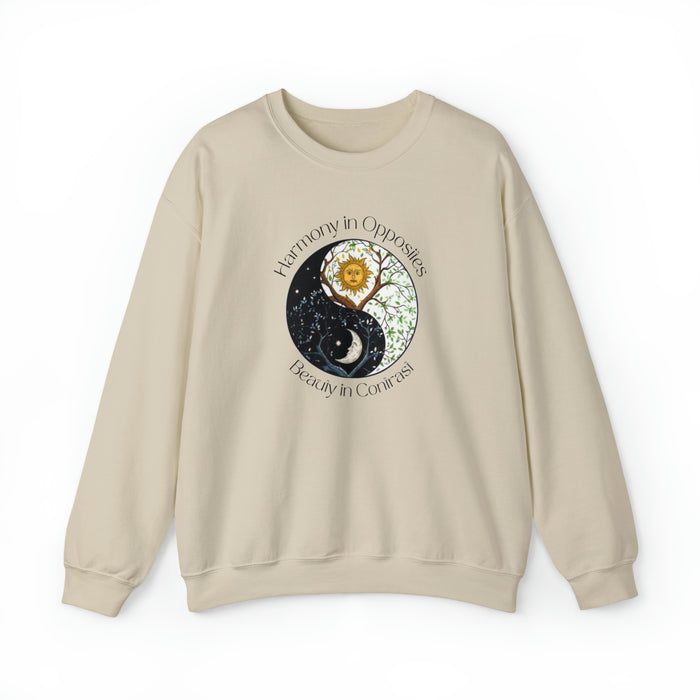 Unisex Heavy Blend™ Crewneck Sweatshirt - "Harmony in Opposites, Beauty in Contrast"