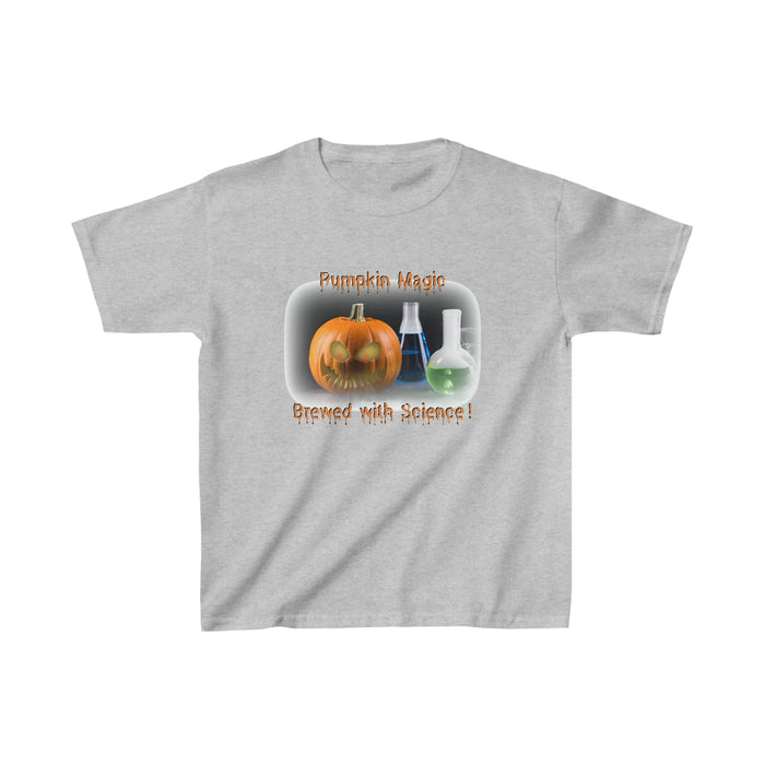 Kid's Heavy Cotton™ Tee - Pumpkin Magic & Science Superpower