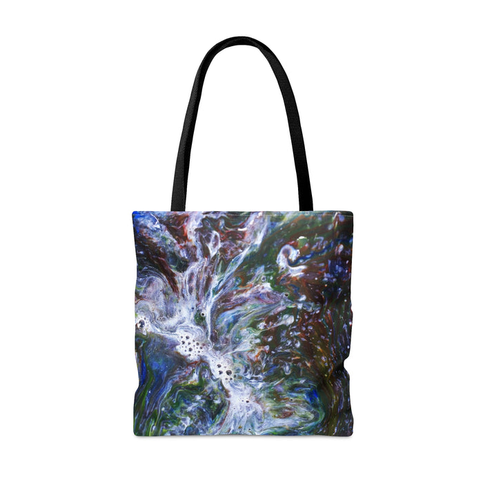 Tote Bag (AOP) - Dynamic Fusion: Liquid Abstract Art