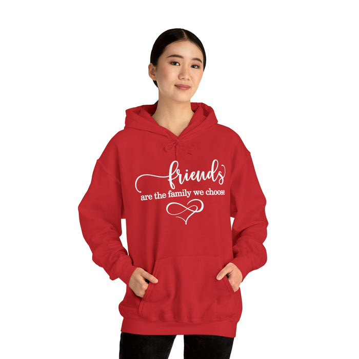 Unisex Heavy Blend™ Hooded Sweatshirt - "Friends Are the Family We Choose"