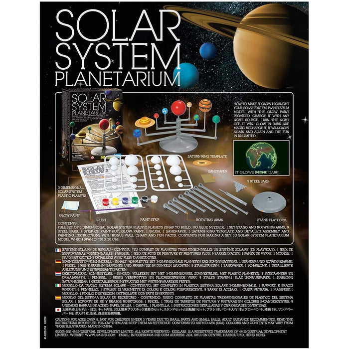 glow in the dark solar system planetarium mobile