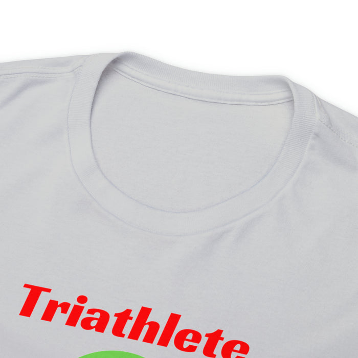 Unisex Heavy Cotton Tee - "Triathlete in Training": Read - Eat - Sleep