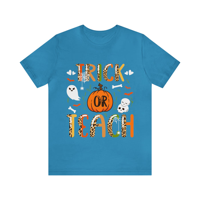 Unisex Jersey Short Sleeve Tee - "Trick or Teach"