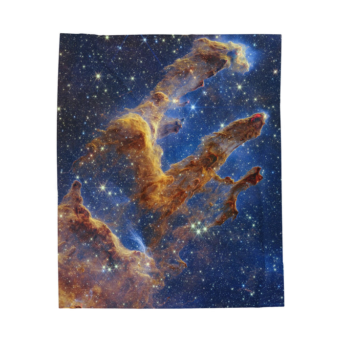 Velveteen Plush Blanket - Stellar Serenity: Pillars of Creation