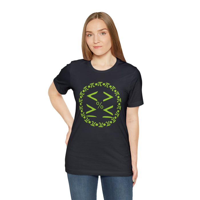 Unisex Jersey Short Sleeve Tee - Pi and Symbols: Mathematical Elegance