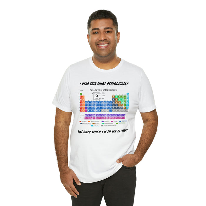 Unisex Jersey Short Sleeve Tee - Elemental Elegance: The Periodic Table of Chemical Elements