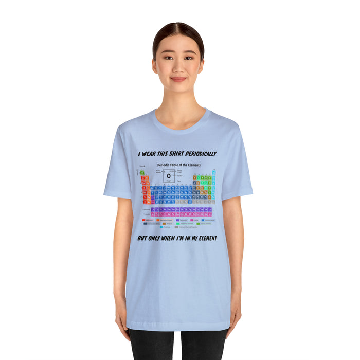 Unisex Jersey Short Sleeve Tee - Elemental Elegance: The Periodic Table of Chemical Elements