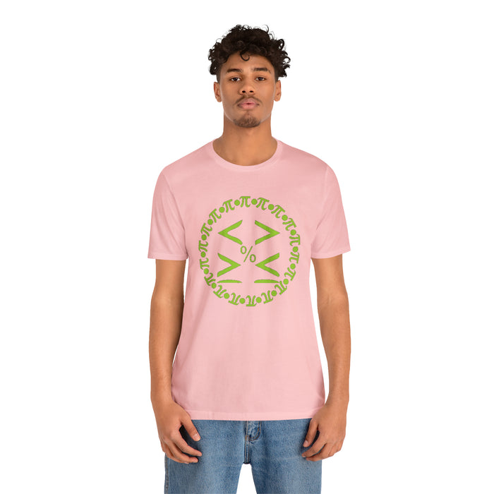 Unisex Jersey Short Sleeve Tee - Pi and Symbols: Mathematical Elegance