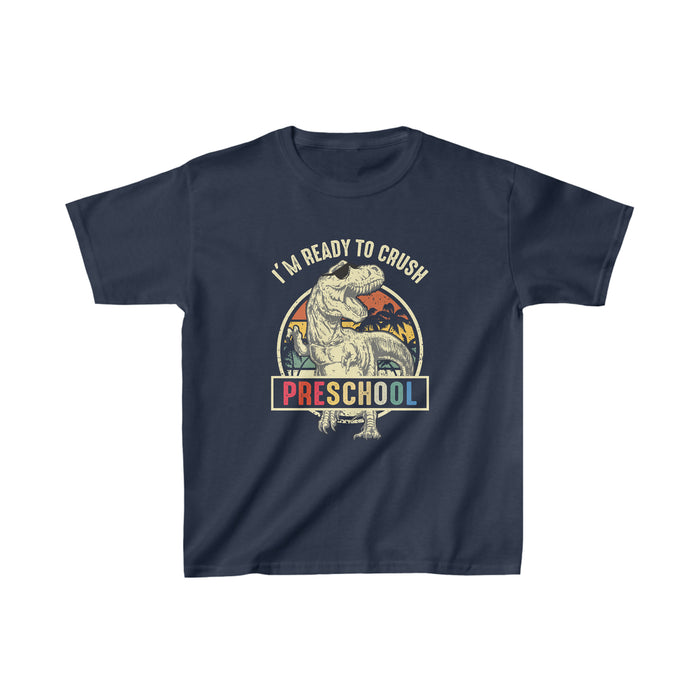 Kid's Heavy Cotton™ Tee - "I'm Ready to Crush Preschool"