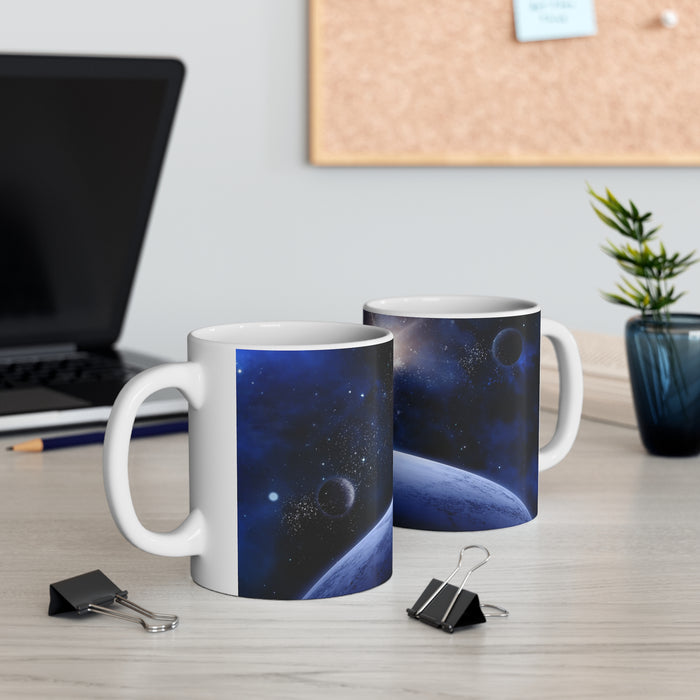 Ceramic Mug 11oz - Cosmic Elixir: The Outer Space