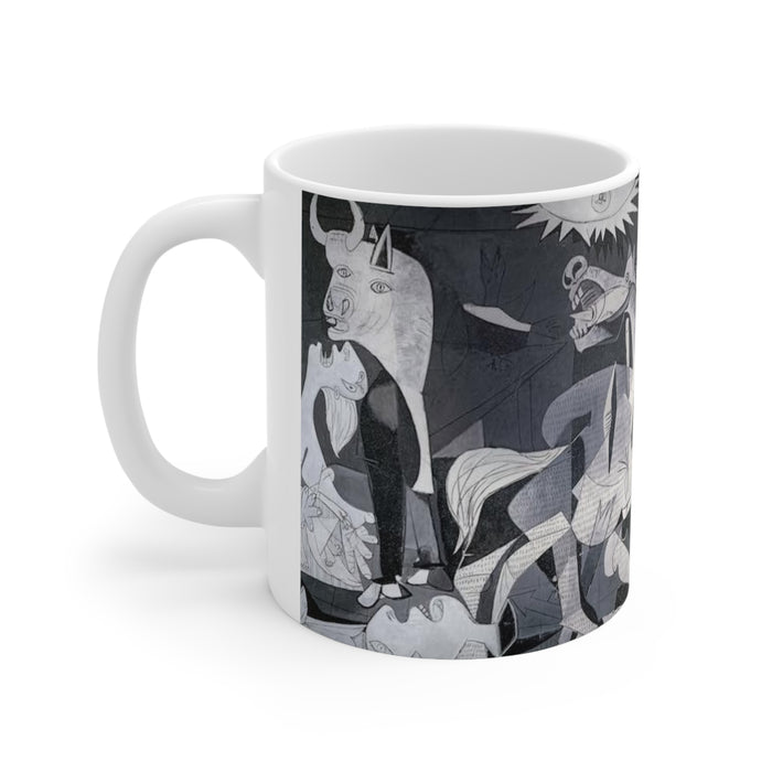 Ceramic Mug 11oz - Picasso's Powerful Reflection: Guernica