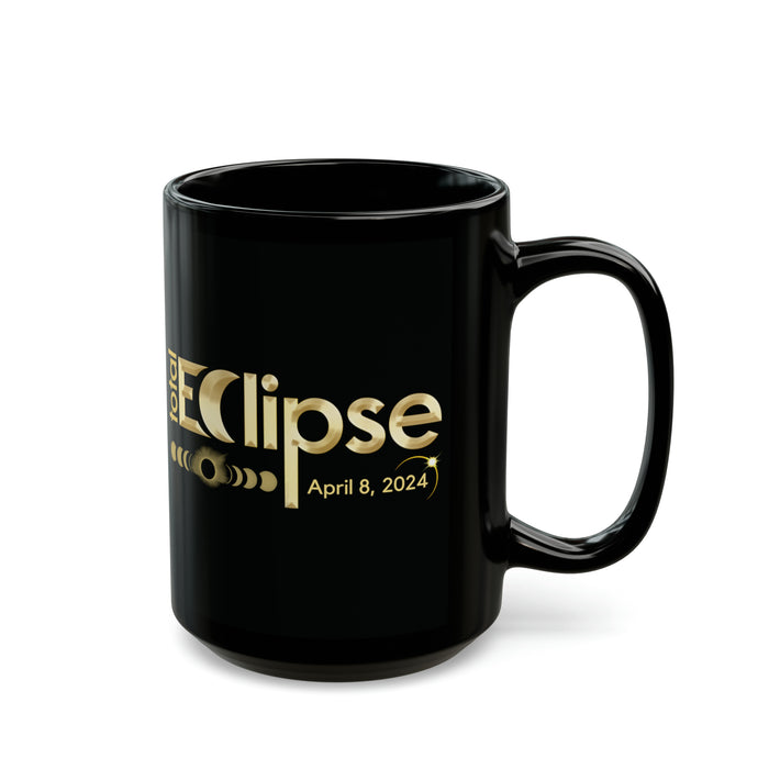 Golden Eclipse Mug: 11 & 15 oz - Commemorate the 2024 Solar Event