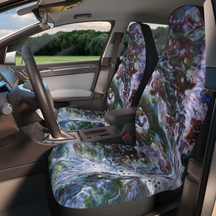 Car Seat Covers - Abstract Waves: Abstract Liquid Art