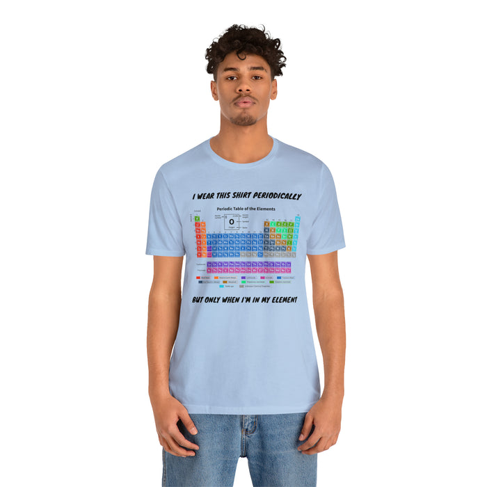 Unisex Jersey Short Sleeve Tee - Elemental Elegance: The Periodic Table of Chemical Elements