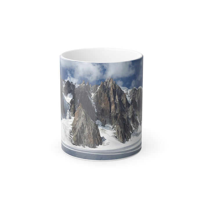 Colour Morphing Mug, 11oz - Snowy Peaks: Rockies Wonderland