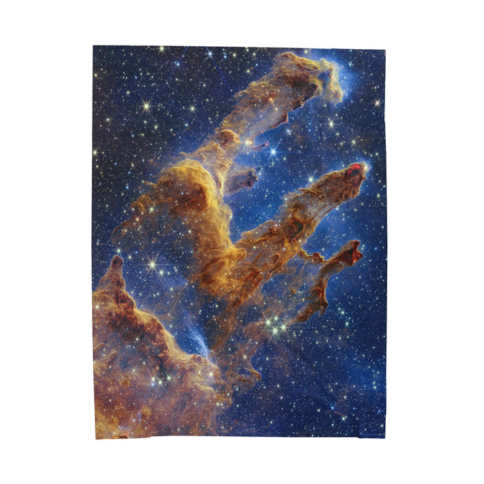 Velveteen Plush Blanket - Stellar Serenity: Pillars of Creation