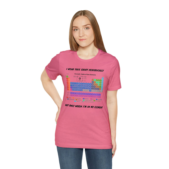 Unisex Jersey Short Sleeve Tee - Elemental Elegance: The Periodic Table of Chemical Elements