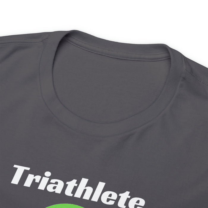 Unisex Heavy Cotton Tee - "Triathlete in Training": Read - Eat - Sleep