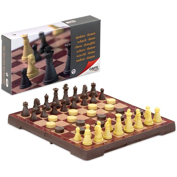 Magnetic Chess & Draught Set Small