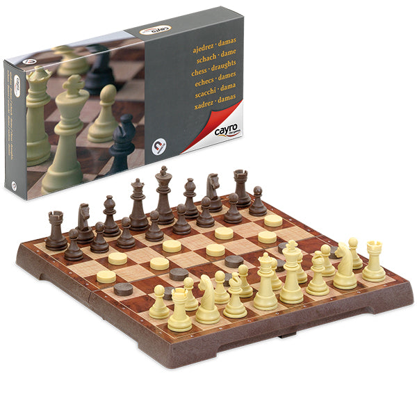 Magnetic Chess & Draught Set Medium
