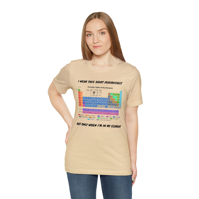 Unisex Jersey Short Sleeve Tee - Elemental Elegance: The Periodic Table of Chemical Elements