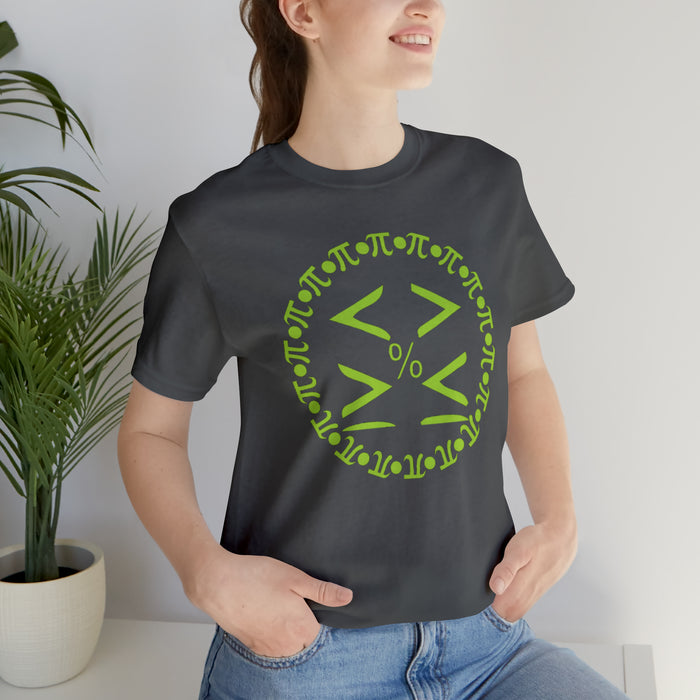 Unisex Jersey Short Sleeve Tee - Pi and Symbols: Mathematical Elegance