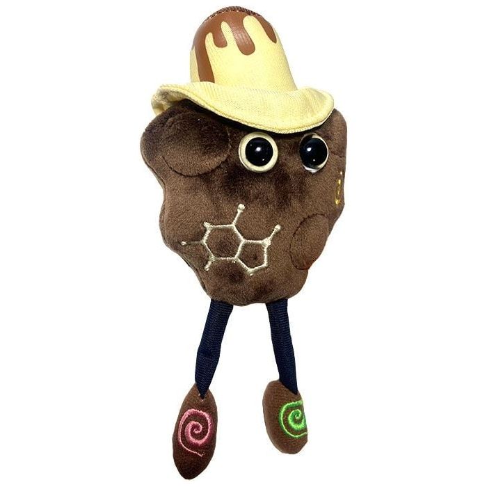 Chocolate (Theobromine C₇H₈N₄O₂) GIANTmicrobe Plush